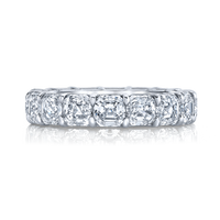 Asscher Diamond Eternity Band