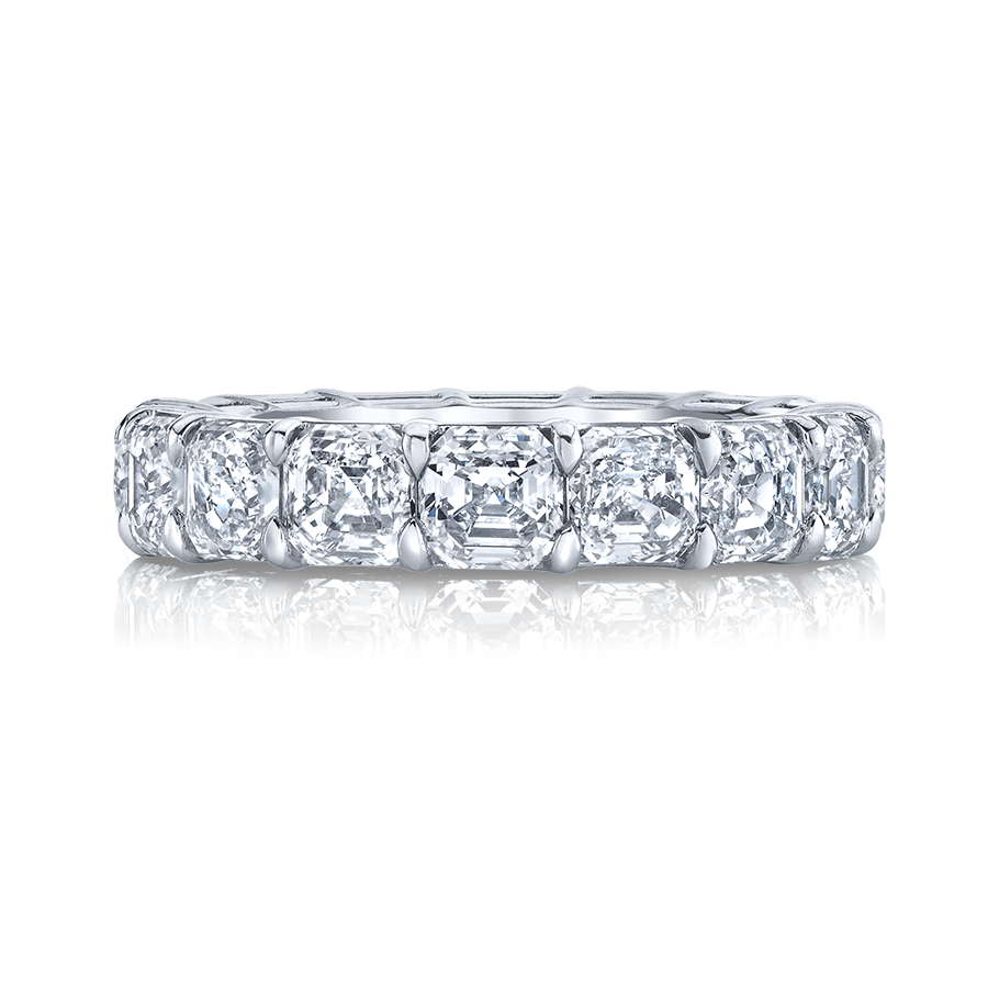 Asscher Diamond Eternity Band