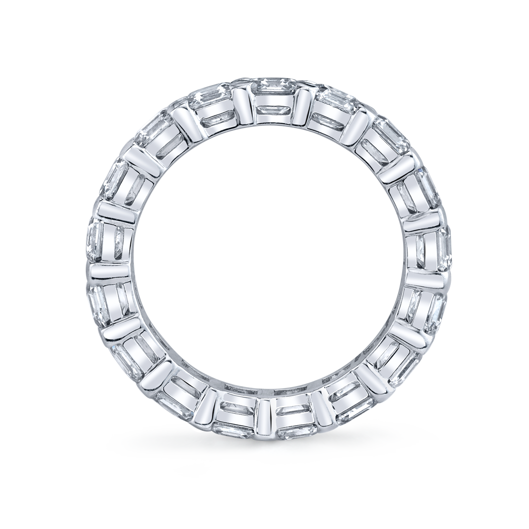 Asscher Diamond Eternity Band