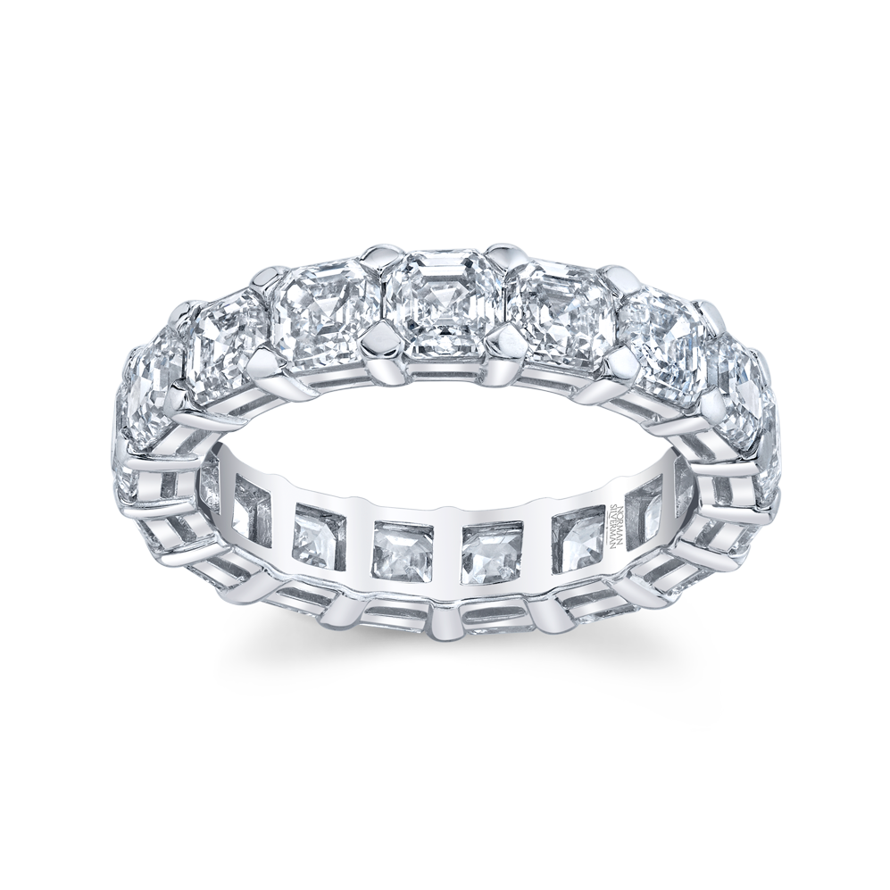 Asscher Diamond Eternity Band