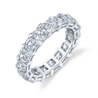Asscher Diamond Eternity Band