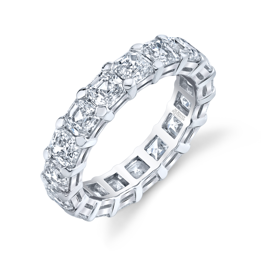 Asscher Diamond Eternity Band