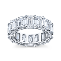 Emerald Cut Diamond Eternity Band