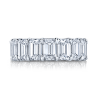 Emerald Cut Diamond Eternity Band