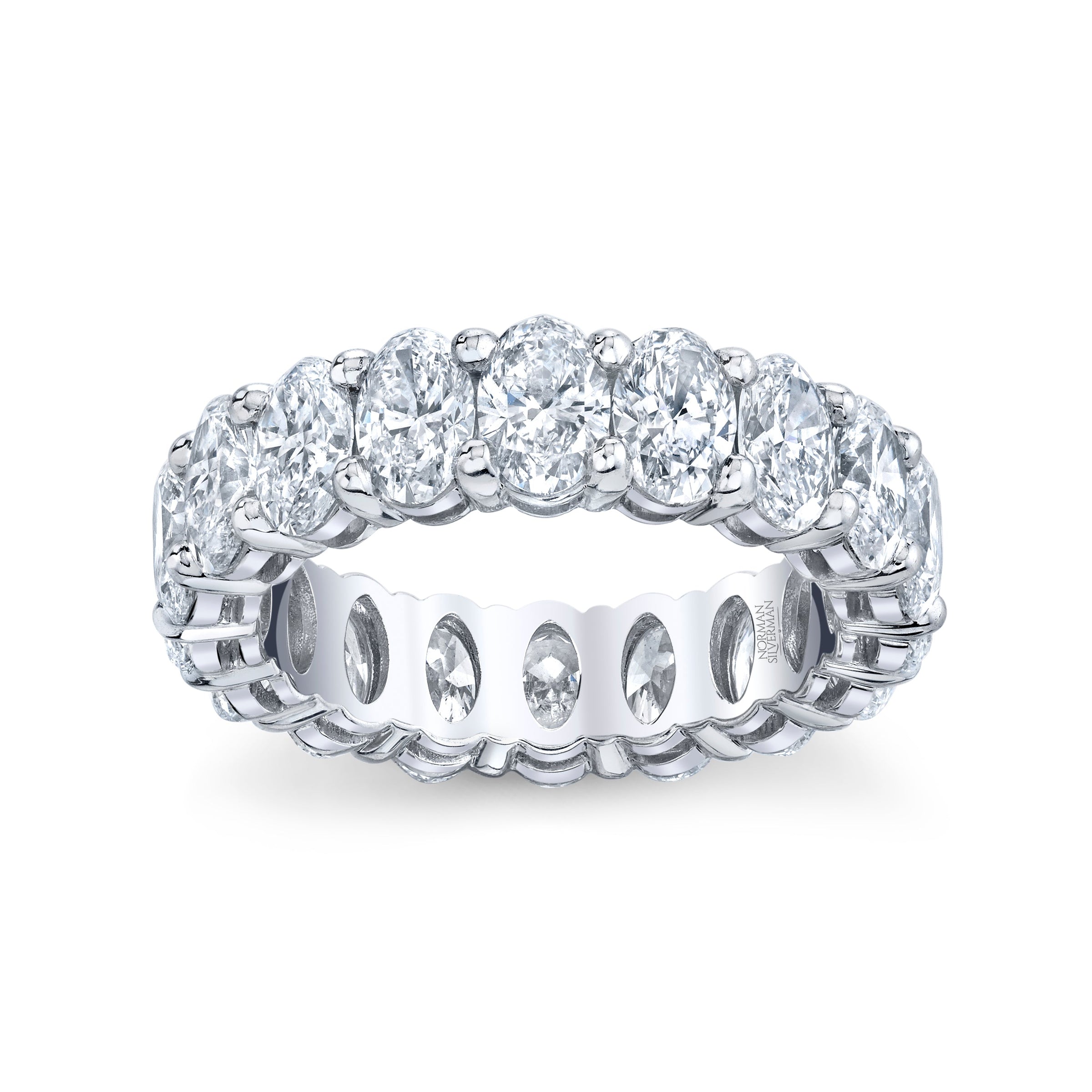 Oval Diamond Eternity Band