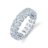 Oval Diamond Eternity Band