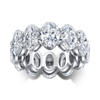 Oval Diamond Eternity Band
