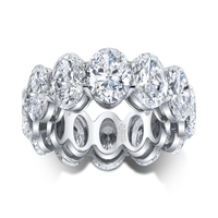 Oval Diamond Eternity Band