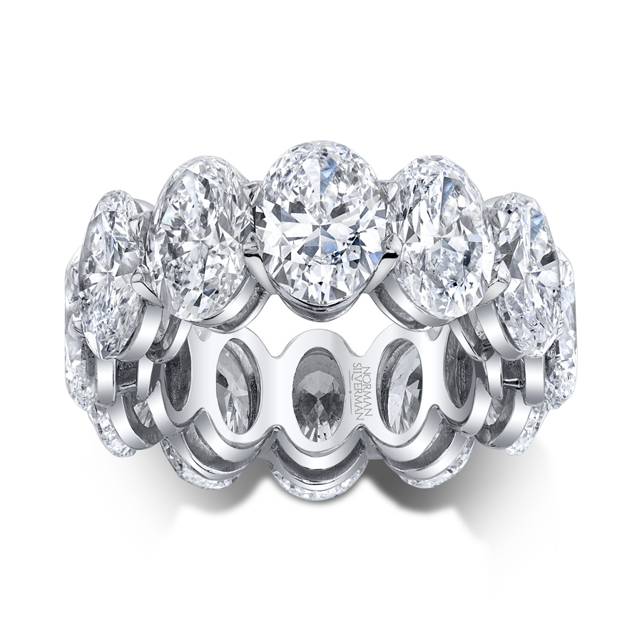 Oval Diamond Eternity Band