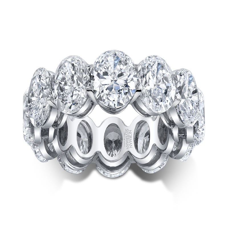 Oval Diamond Eternity Band