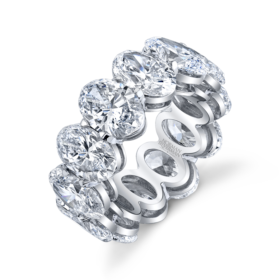 Oval Diamond Eternity Band