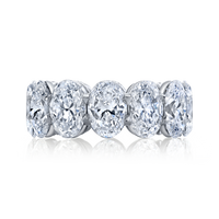 Oval Diamond Eternity Band