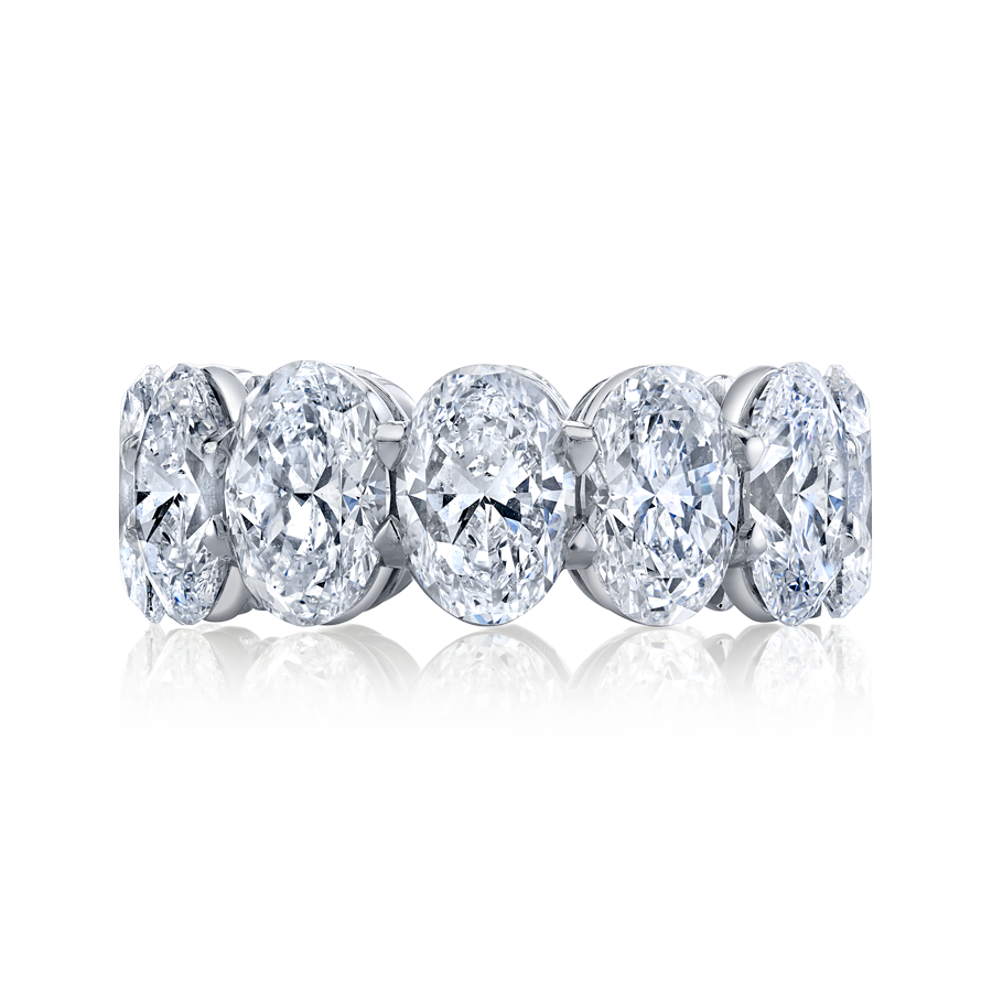 Oval Diamond Eternity Band