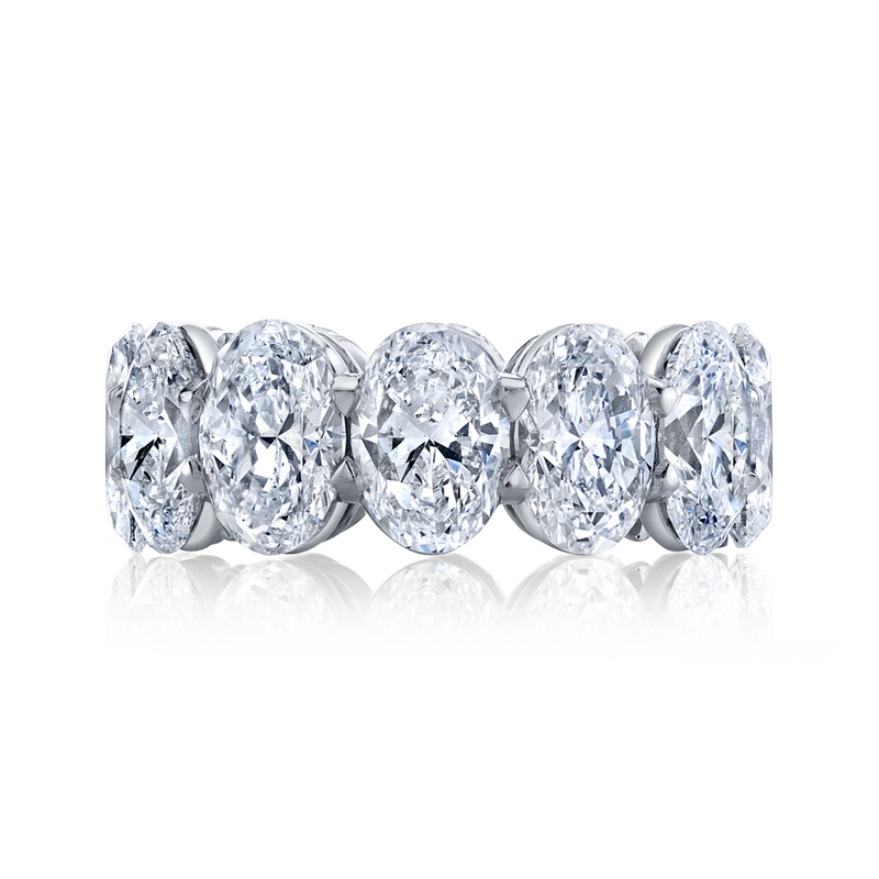 Oval Diamond Eternity Band