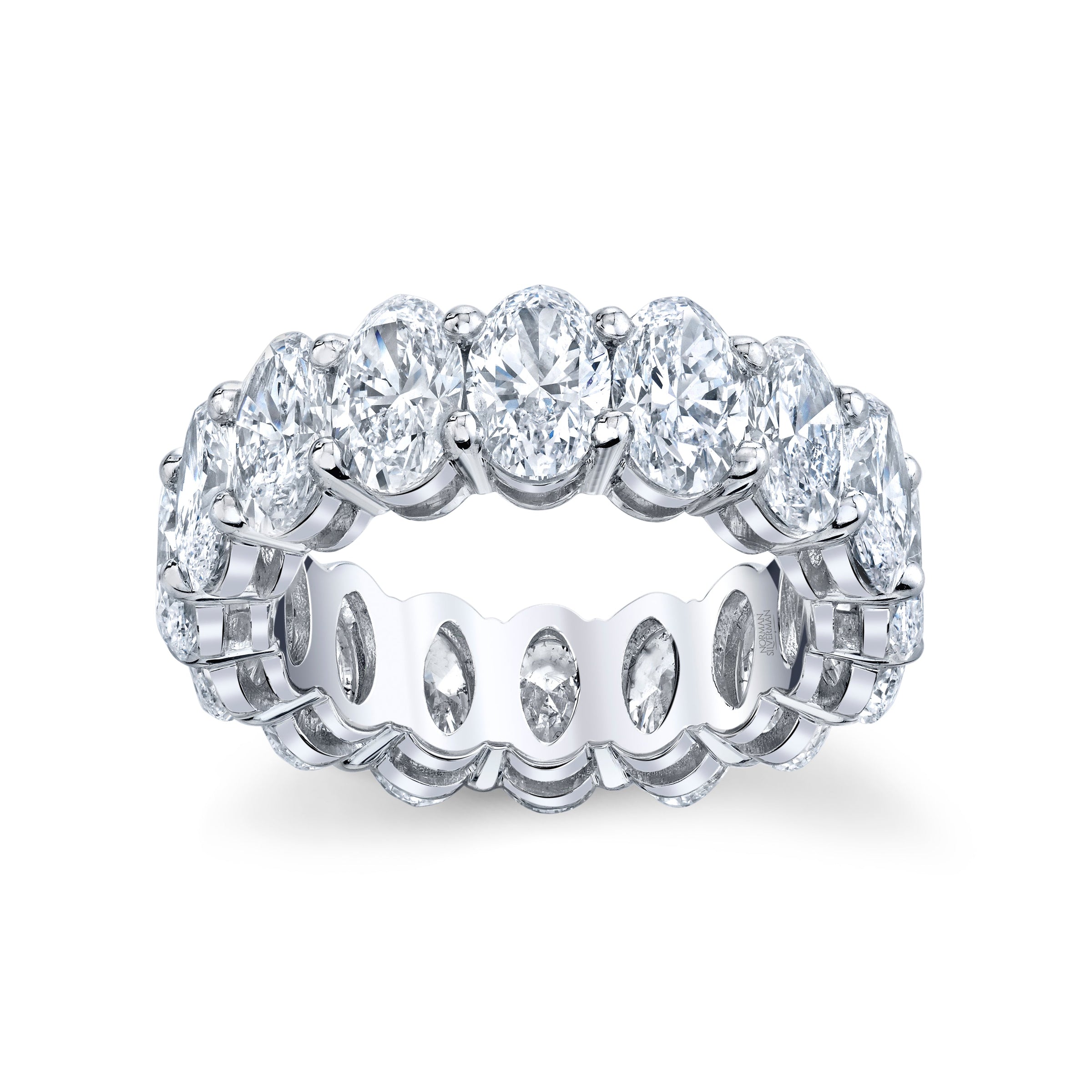 Oval Diamond Eternity Band