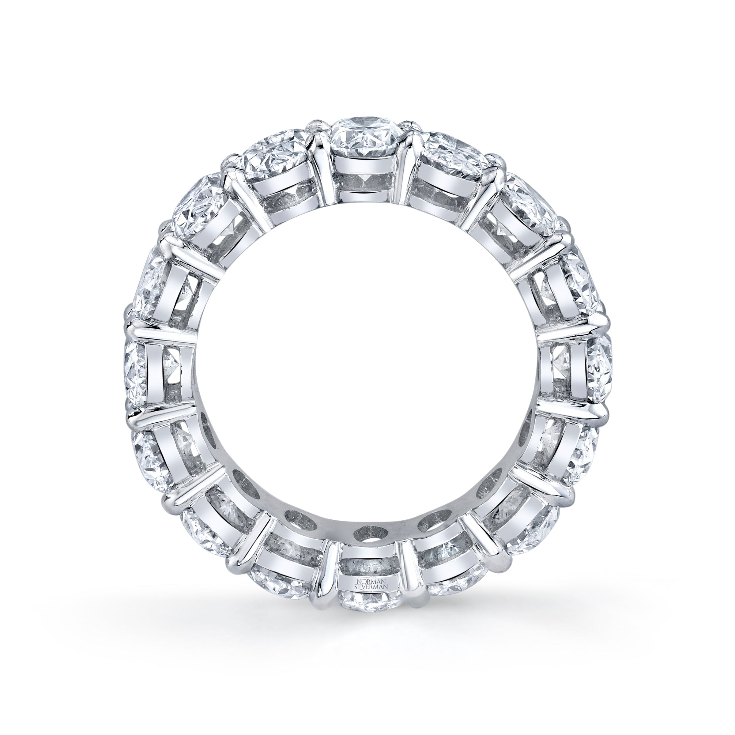 Oval Diamond Eternity Band