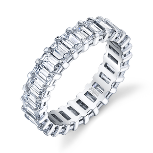 Emerald Cut Diamond Eternity Band