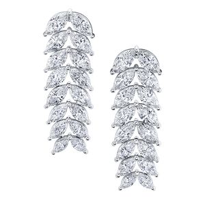 Graduated Marquise Double Drop Earrings