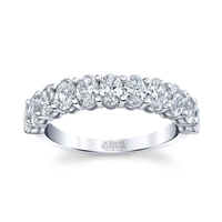 Oval Diamond Halfway Band