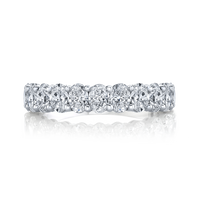Oval Diamond Halfway Band