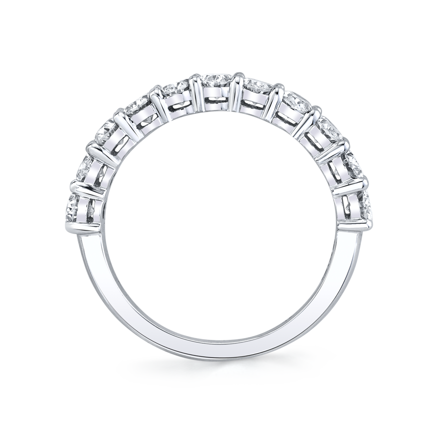 Oval Diamond Halfway Band