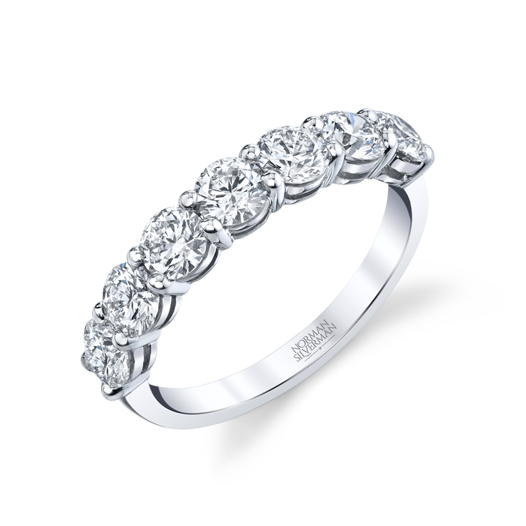 Oval Diamond Halfway Band