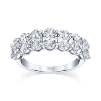 Oval Diamond Halfway Band