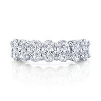Oval Diamond Halfway Band