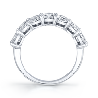 Oval Diamond Halfway Band
