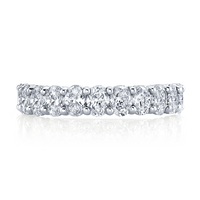 Oval Diamond Halfway Band
