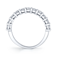 Oval Diamond Halfway Band