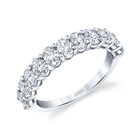 Oval Diamond Halfway Band