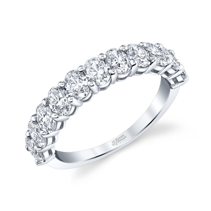 Oval Diamond Halfway Band