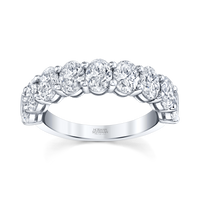 Oval Diamond Halfway Band