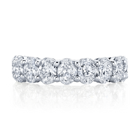 Oval Diamond Halfway Band