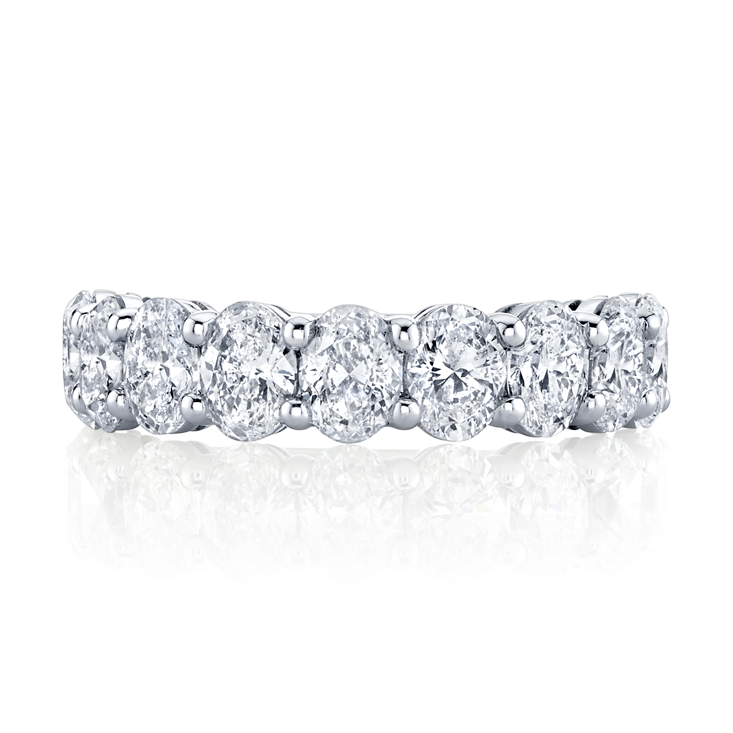 Oval Diamond Halfway Band