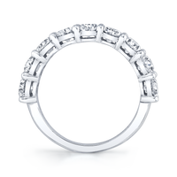 Oval Diamond Halfway Band
