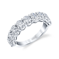 Oval Diamond Halfway Band