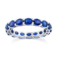 Oval Sapphire Eternity Band