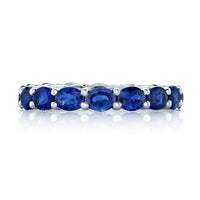 Oval Sapphire Eternity Band