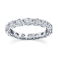 East West Oval Diamond Eternity Band
