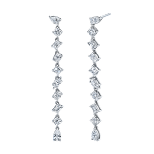 Mixed Fancy Shaped Drop Earrings