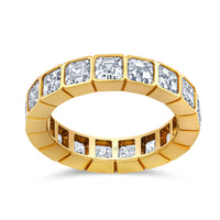 Bezel Set Diamond Asscher Eternity Band