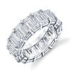 Emerald Cut Diamond Eternity Band