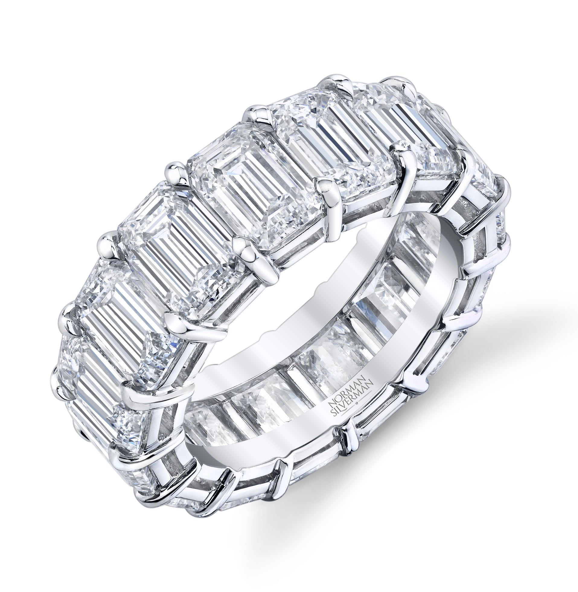 Emerald Cut Diamond Eternity Band