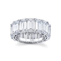 Eternity Cut Diamond Emerald Band