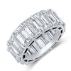 Emerald Cut Diamond Eternity Band