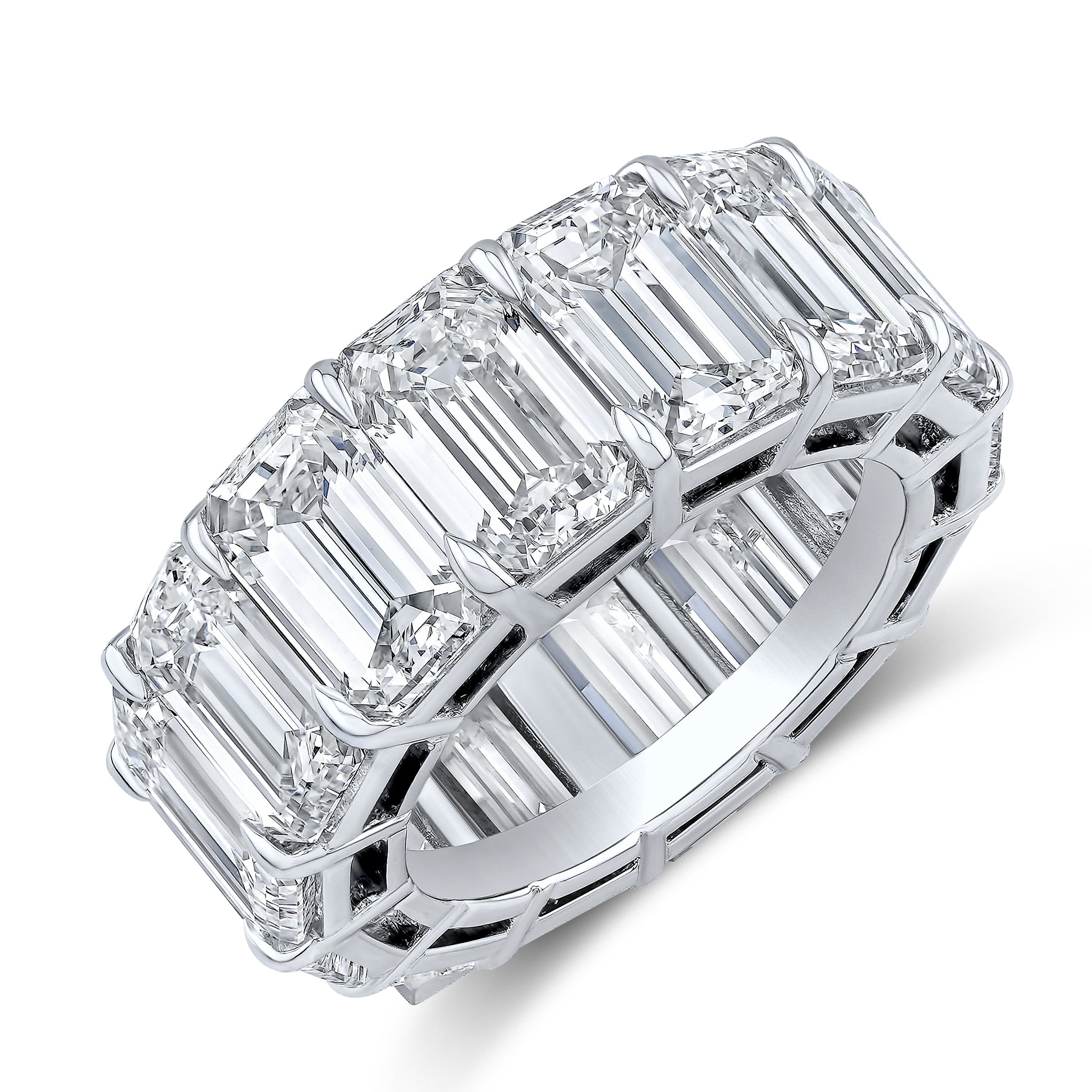Emerald Cut Diamond Eternity Band