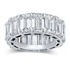Emerald Cut Diamond Eternity Band