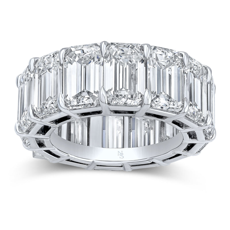 Emerald Cut Diamond Eternity Band